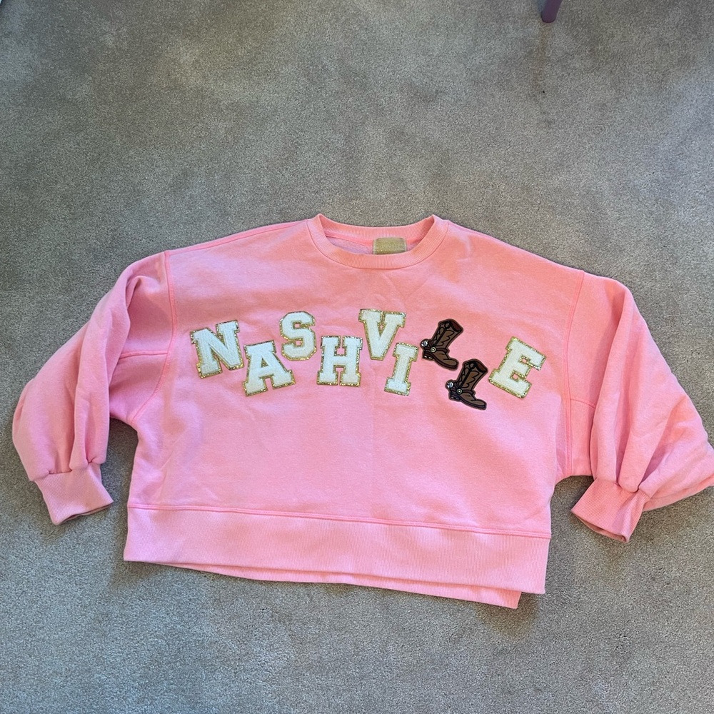 Judith March Pink Nashville Sweatshirt